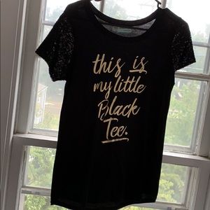 “This is my little black tee”